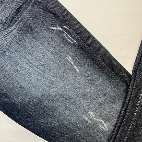 Guess Jeans Women Size 32 Daredevil Skinny Leg Dark Blue Wash Embellished - Picture 2 of 16